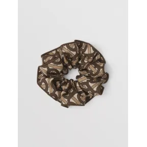 博百利/Burberry 专属标识印花丝质斜纹束发带 (马勒棕) - 女士 80489321