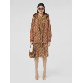 博百利/Burberry 老虎印花轻盈连帽外套 (蜂蜜米色) - 女士 80517301