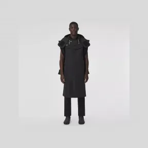 博百利/Burberry 功能性棉质重塑版型轻便大衣 (黑色) - 男士 80518681