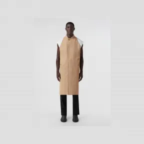 博百利/Burberry 棉质嘎巴甸无袖轻便大衣 (柔黄褐色) - 男士 80519371