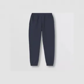 博百利/Burberry 徽标印花棉质慢跑裤 (海军蓝) - 男士 80530181