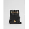 博百利/Burberry Lola - 迷你绗缝羔羊皮萝纳背包 (黑色) - 女士 80538151
