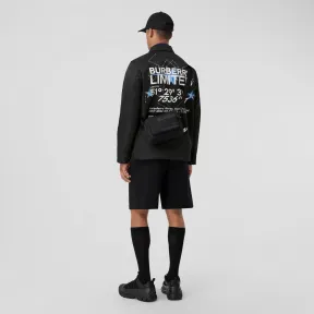 博百利/Burberry 星座印花尼龙加垫外套 (黑色) 80579871