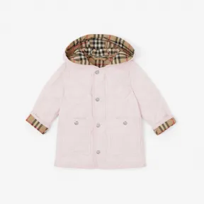 博百利/Burberry 菱形绗缝尼龙连帽外套 (雪花石粉红) 80589011