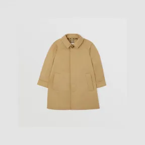 博百利/Burberry 徽标压花棉质轻便大衣 (典藏米色) 80616841