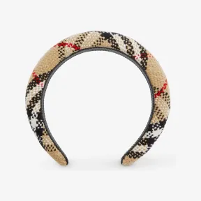 博百利/Burberry Vintage 格纹花呢发箍 (典藏米色) 80647201