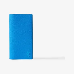 博百利/Burberry 粒纹皮革 TB 长款钱夹 (活力蓝) 80657651