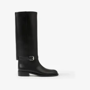 博百利/Burberry 皮革长靴 (黑色) - 女士 80664271