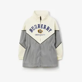 博百利/Burberry 学院风图案尼龙外套 (冷炭灰色) 80694611