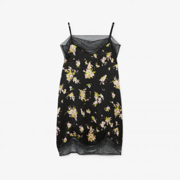 博百利/Burberry 花卉印花粘胶纤维吊带裙 80711031