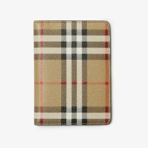 博百利/Burberry 格纹护照夹 (典藏米色) 80739751