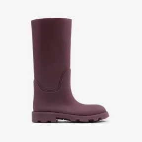 博百利/Burberry Marsh 橡胶高筒靴 (梅红色) - 男士 80744671