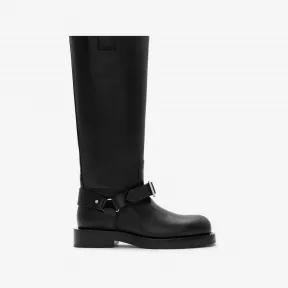 博百利/Burberry Saddle 皮革高筒靴 80753791