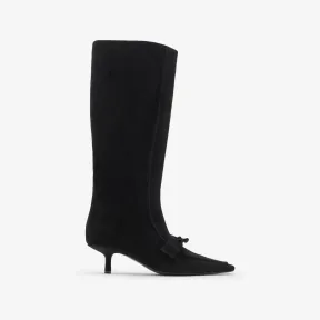 博百利/Burberry 麂皮 Storm 靴 (黑色) - 女士 80773831