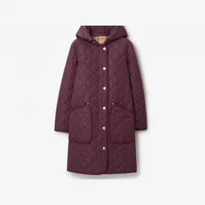 博百利/Burberry 绗缝尼龙连帽大衣 80776611