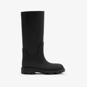 博百利/Burberry Marsh 橡胶高筒靴 (黑色) - 女士 80777781