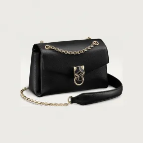 卡地亚/Cartier L1002377 链条手袋 迷你款 Panthère de Cartier系列 仅限中国发售 黑色 小牛皮 黑色小牛皮 镀金饰面 