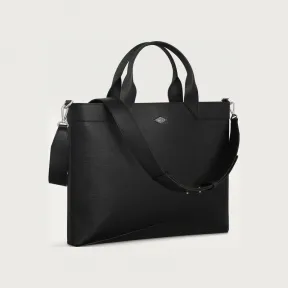 卡地亚/Cartier L1002553 - Cartier Losange系列纤薄款公文包 黑色 小牛皮 -  黑色粒纹小牛皮 镀钯饰面和珐琅