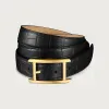 卡地亚/Cartier L5000613 Tank皮带 黑色 鳄鱼皮 黑色鳄鱼皮 镀金饰面带扣 