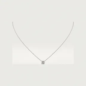 卡地亚/Cartier N7424191 - 1895吊坠项链 镶嵌圆形明亮式切割钻石 18K白金 - 白金 钻石