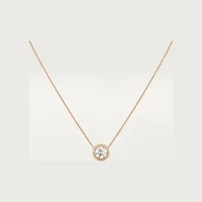卡地亚/Cartier N7424273 - Cartier Destinée吊坠项链 镶嵌圆形明亮式切割钻石 铺镶钻石  18K玫瑰金 - 玫瑰金 钻石