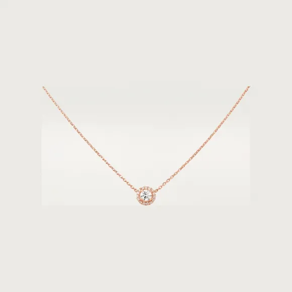 卡地亚/Cartier N7424303 - Cartier Destinée吊坠项链 镶嵌圆形明亮式切割钻石 铺镶钻石  18K玫瑰金 - 玫瑰金 钻石