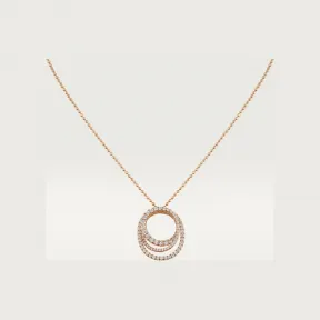 卡地亚/Cartier N7424322 - Etincelle de Cartier吊坠项链 铺镶钻石  18K玫瑰金 - 玫瑰金 钻石