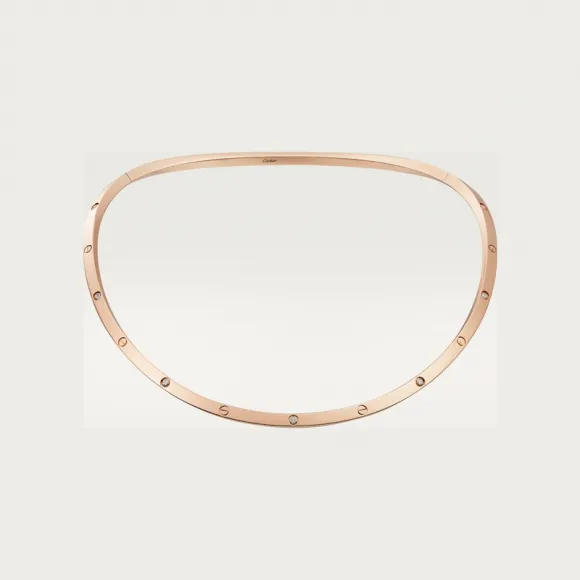 卡地亚/Cartier N7424355 - LOVE颈圈项链 镶嵌10颗钻石 18K玫瑰金 - 玫瑰金 钻石