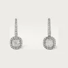 卡地亚/Cartier N8515105 - Cartier Destinée垂坠式耳环 镶嵌2颗枕形切割钻石 铺镶钻石 18K白金 - 白金 钻石