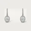 卡地亚/Cartier N8515113 - Cartier Destinée垂坠式耳环 镶嵌2颗椭圆形切割钻石 铺镶钻石  铂金 -  铂金 钻石