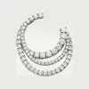 卡地亚/Cartier N8515137 - Etincelle de Cartier圈形耳环 铺镶钻石 18K白金 - 白金 钻石