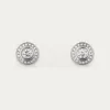 卡地亚/Cartier N8515177 - Cartier d'Amour耳钉 镶嵌2颗圆形明亮式切割钻石 铺镶钻石 18K白金 - 白金 钻石