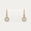卡地亚/Cartier N8515184 - Cartier Destinée垂坠式耳环 镶嵌2颗圆形明亮式切割钻石 铺镶钻石 18K玫瑰金 - 玫瑰金 钻石