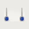 卡地亚/Cartier N8515198 - Cartier Destinée垂坠式耳环 镶嵌2颗枕形切割蓝宝石 铺镶钻石 18K白金 - 白金 蓝宝石 钻石