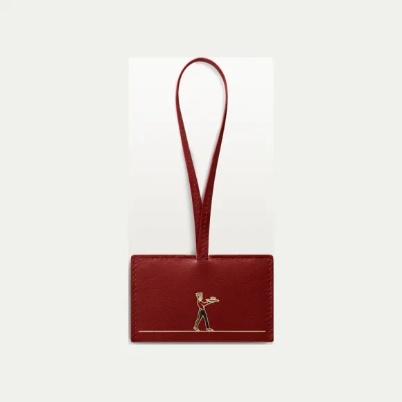 卡地亚/Cartier OG000671 Diabolo de Cartier镜面手袋坠饰 红色小牛皮 