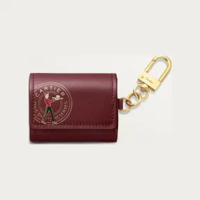 卡地亚/Cartier OG000805 Diabolo de Cartier迷你旅行收纳盒 酒红色小牛皮 