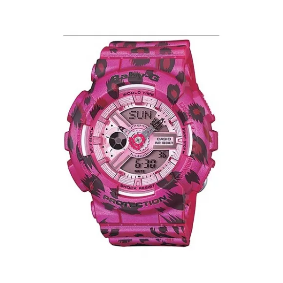 卡西欧/Casio G-SHOCK&BABY-G系列 43.4 MM X 46.3 MM  石英 女表 BA-110LP-4APRLT