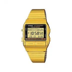 卡西欧/Casio Data Bank 系列 塑料 33 MM x 39 MM 石英机芯 中性表 DB-380G-1D