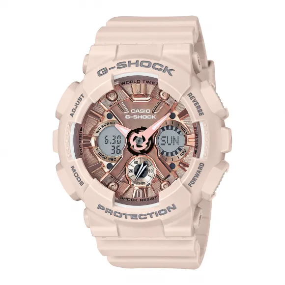 卡西欧/Casio G-SHOCK G-SHOCK 女性系列 小型化表盘运动防震防水手表GMA-S120MF