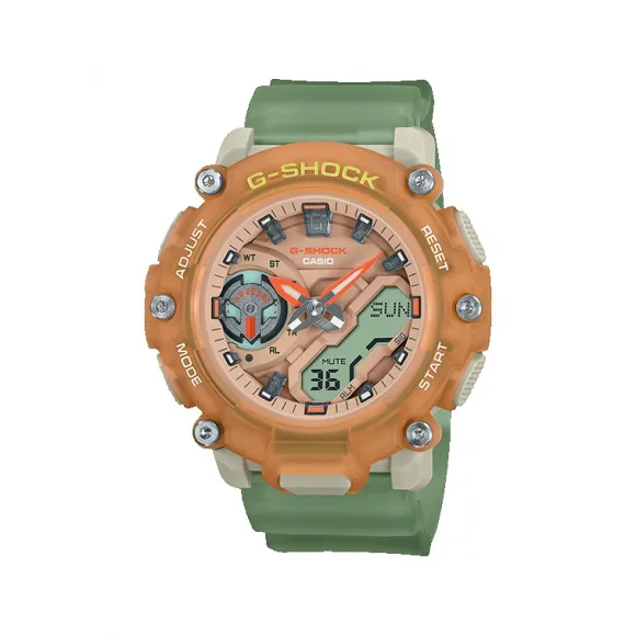 卡西欧/Casio G-SHOCK 女性系列 “宁静的户外色彩”主题 防水防震运动表款GMA-S2200PE