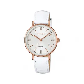 卡西欧/Casio SHEEN 甜美马卡龙色优雅时尚女表SHE-4048PGL