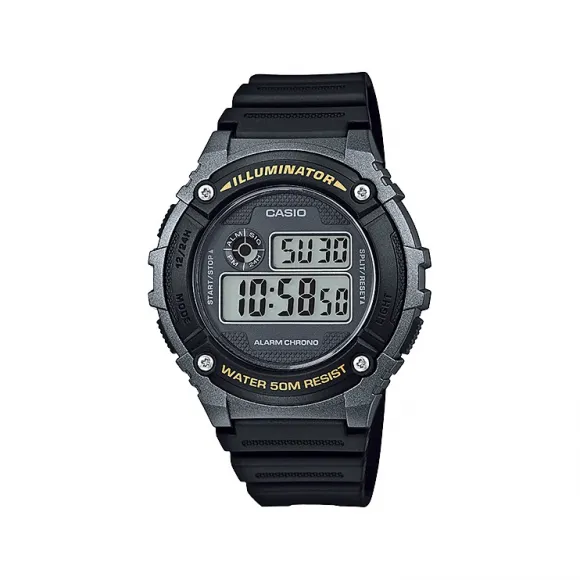 卡西欧/Casio Men 石英机芯  W-216H-1B