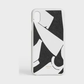 思琳/Celine 女士 iPhone X和iPhone XS Shawn Kuruneru合作款印花粒面小羊皮手机保护壳 10C413BZM.01WB