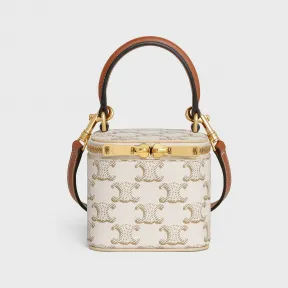 思琳/Celine 女士 迷你标志印花牛皮革化妆箱 10J762CZ1.04LU