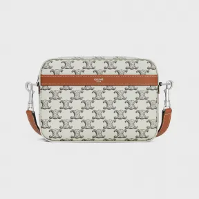 思琳/Celine 小号标志印花牛皮革邮差包 113942EVJ.38SI