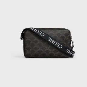 思琳/Celine 男士 中号标志印花邮差包 197202DND.38OS