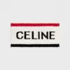 思琳/Celine 男士 CELINE条纹棉袜 - 纯白色 / 红色 2A00Q035N.27WR