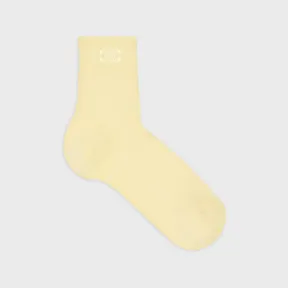 思琳/Celine 女士 TRIOMPHE棉质短袜 2A25W961M.07PB.L