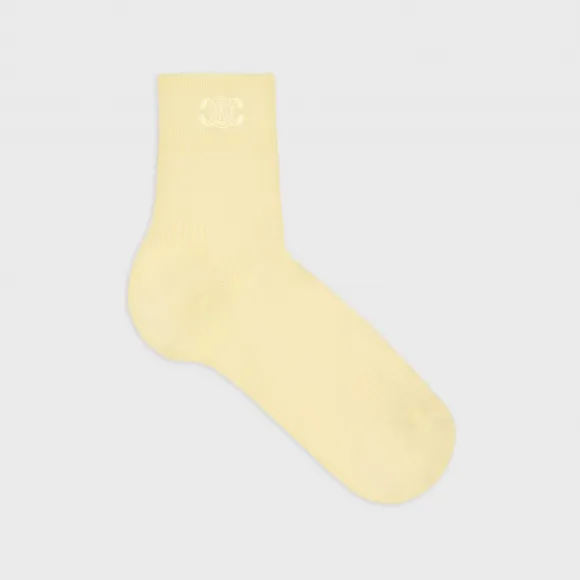 思琳/Celine 女士 TRIOMPHE棉质短袜 2A25W961M.07PB.L