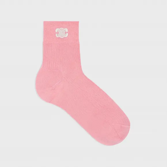 思琳/Celine TRIOMPHE棉质短袜 2A25W961M.24PI